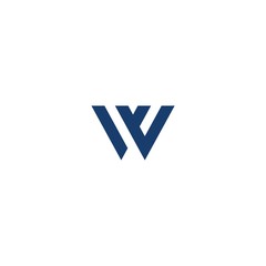 W Letter Logo Template vector icon illustration design