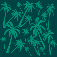 background of palm trees