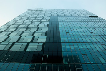 Abstract background and geometric pattern. . Building design close up.