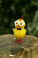 easter eggs and chicken