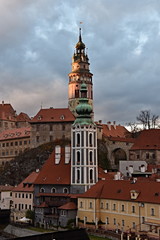 View of the town of Czech Krumlov, registered in the UNESCO World Heritage List, Slide-City
