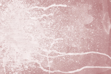 Red spring watercolor texture with abstract washes and brush strokes on the white paper background. Chaotic abstract organic design.