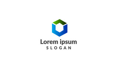 V letter shape box logo