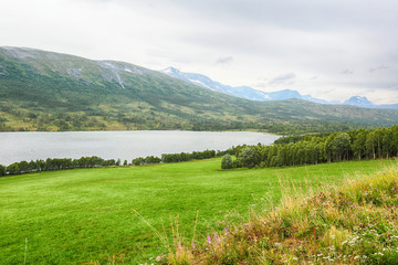 Fototapeta na wymiar Lake Aangardsvatnet, Norway