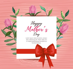 tropical roses plants with card to mothers day
