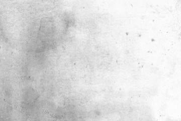 Silver spring watercolor texture with abstract washes and brush strokes on the white paper background. Chaotic abstract organic design.