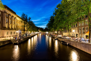 Amsterdam canal at a starry night #1