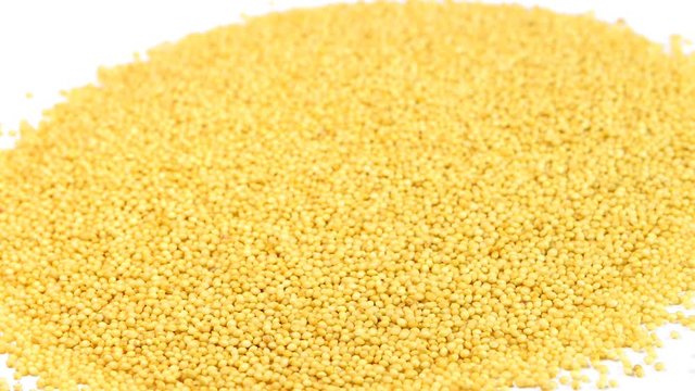 Amarant, healthy food of the Aztecs on a rotary table