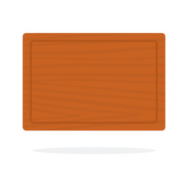 Cutting board vector flat isolated