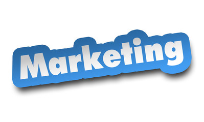 marketing concept 3d illustration isolated