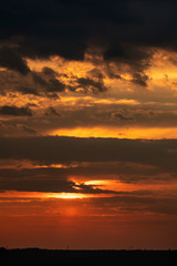 Dramatic view of twilight sunrise morning sunset evening sky and cloud