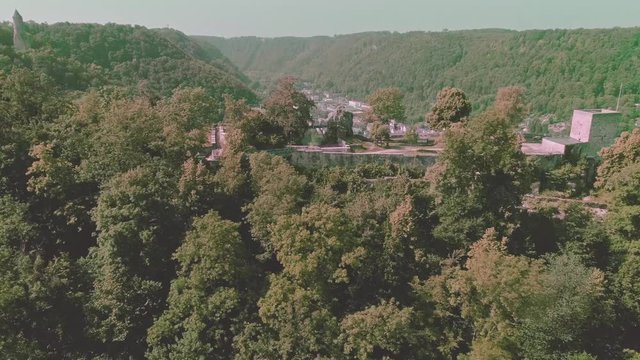 Germany - Drone flight on castle Helfensatein near Geislingen