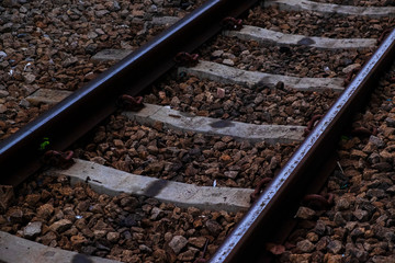 Close Up Image Of Railway.