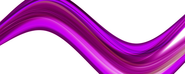 Abstract elegant romantic wave panorama background design illustration