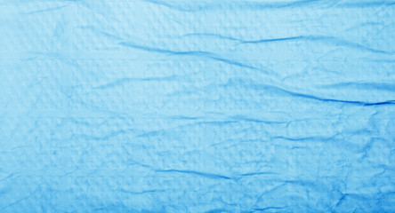 Fototapeta premium Paper texture. Blue paper sheet. Blue paper background blank creased crumpled posters placard grunge textures surface backdrop