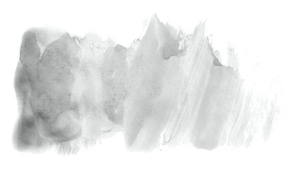 Fototapeta na wymiar Abstract watercolor background hand-drawn on paper. Volumetric smoke elements. Neutral gray color. For design, web, card, text, decoration, surfaces.