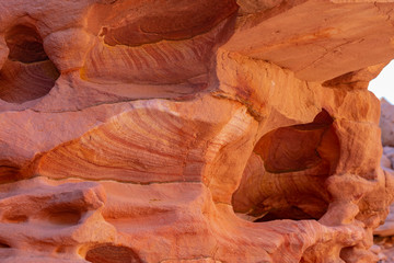 Coloured Canyon is a rock formation on Sinai peninsula. Sights of Nuweiba, Egypt.
