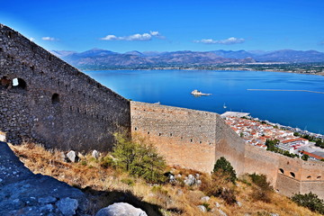 Greece-view from the fortress Palamidi