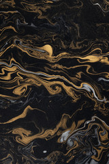 marble ink paper texture black silver gold