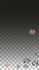 Luxury Vector Gold Percentage Sign Confetti on Transparent. Percent Sale Background. Business, Economics Print. Discount Illustration. Promotion Poster. Black Friday Banner. Special offer Template.