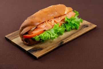 salmon sandwich
