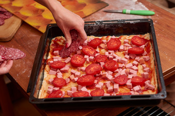 pizza making process