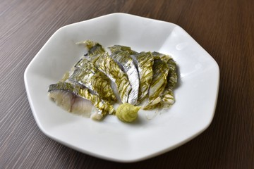 鰆の昆布締め