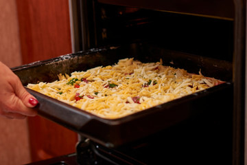 pizza making process