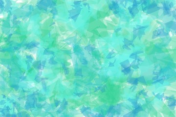 Abstract artistic green background, concept of leaves or grass, pictorial art.
