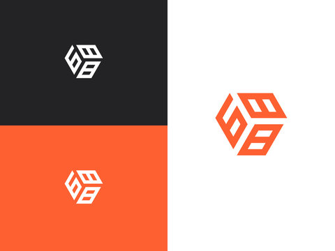 Combination number, stylish vector emblem for design