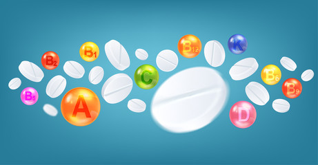 Medical Pills And Vitamins