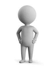 3D small man - confidence