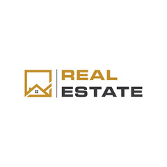 real estate logo design vector