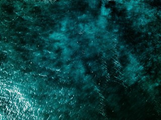 Aerial view of blue sea surface