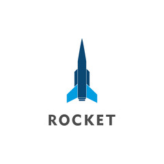 rocket logo design vector