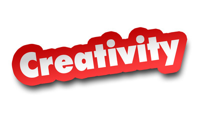 creativity concept 3d illustration isolated