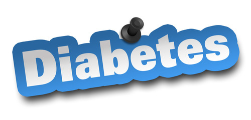 diabetes concept 3d illustration isolated