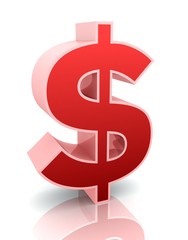 dollar sign concept 3d illustration