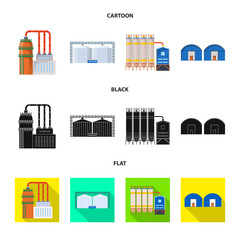 Vector design of production and structure sign. Collection of production and technology vector icon for stock.