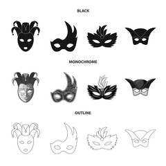 Vector illustration of luxury and celebration icon. Collection of luxury and hide  stock symbol for web.