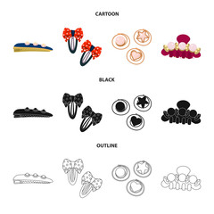 Vector design of beauty and fashion logo. Set of beauty and female stock symbol for web.