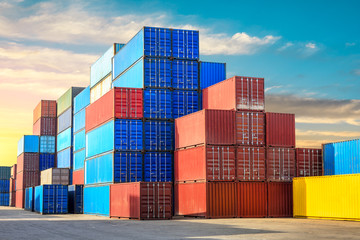 Industrial Container yard for Logistic Import Export business