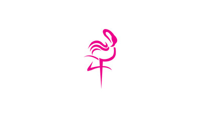 Flamingo logo vector