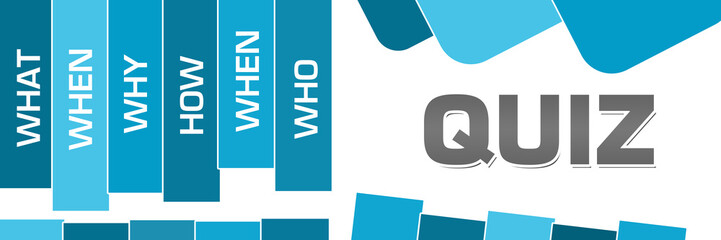 Quiz Blue Stripes Rounded Squares 