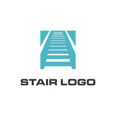stair logo design vector