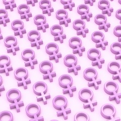 Woman symbol pattern