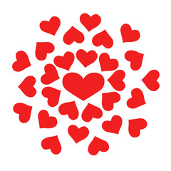 Heart pattern. background look sweet and beautiful for lovers or valentine theme.