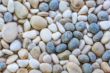 Colorful pebble texture. Zen nature background concept. Inspirational, calmness and relaxing nature concept