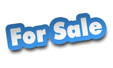for sale concept 3d illustration isolated