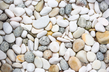 Colorful pebble texture. Zen nature background concept. Inspirational, calmness and relaxing nature concept